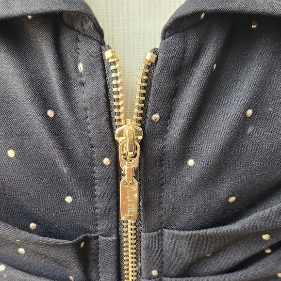 Joseph Ribkoff Black Ruched Front Jacket - Picture 3 of 10